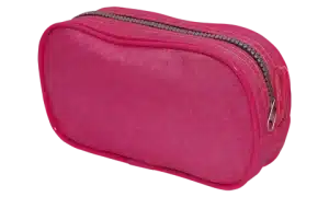 Estojo Escolar Retangular Grande Amassadinho Pink