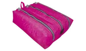 Estojo Escolar Triplo Amassadinho Pink