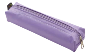 Estojo Escolar em Nylon Médio Lilás
