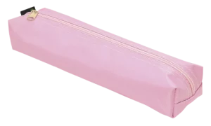Estojo Escolar em Nylon Médio Rosa