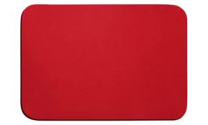 Mouse Pad Emborrachado Revestido de Tecido Vermelho