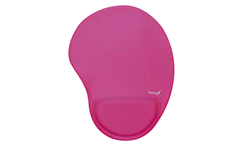 Mouse Pad com Apoio Ergonômico Pink