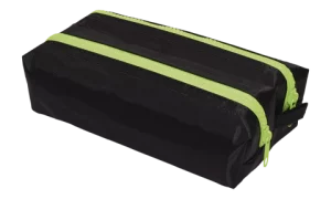 Estojo Escolar Neon Duplo Zíper Trator Verde