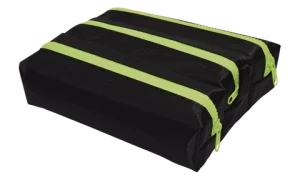 Estojo Escolar Neon Triplo Zíper Trator Verde