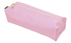 Estojo Escolar em Nylon Grande Rosa