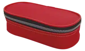 Estojo Escolar em Lona Mini Box - Vermelho