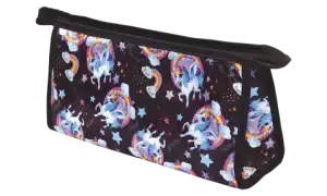 Estojo Escolar Unicórnio POP Preto