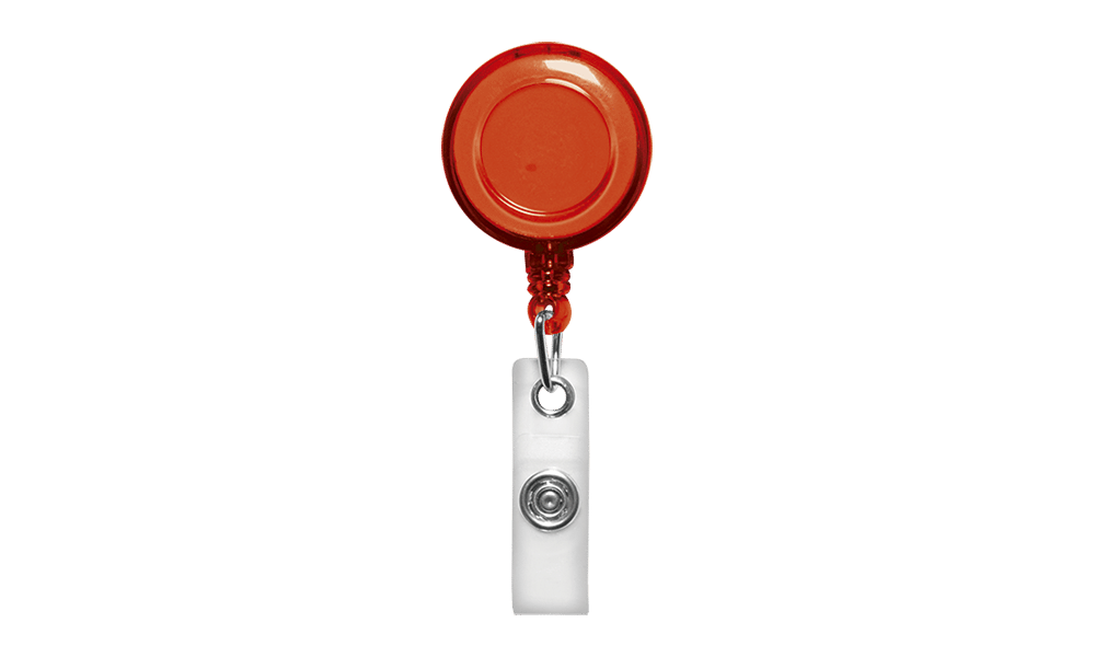 Cordão retrátil para crachá vermelho Reflex